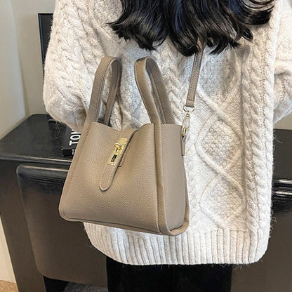 Luxe Bucket Bag | Large Capacity Faux Leather - Hartwella