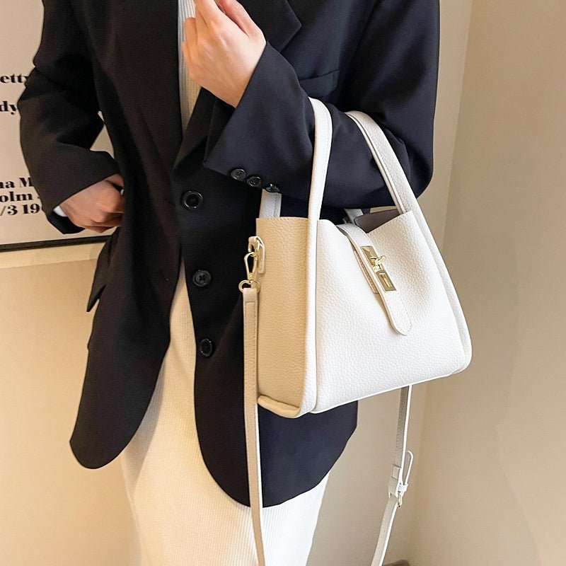 Luxe Bucket Bag | Large Capacity Faux Leather - Hartwella