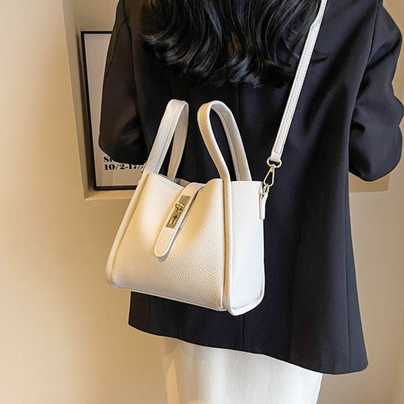 Luxe Bucket Bag | Large Capacity Faux Leather - Hartwella