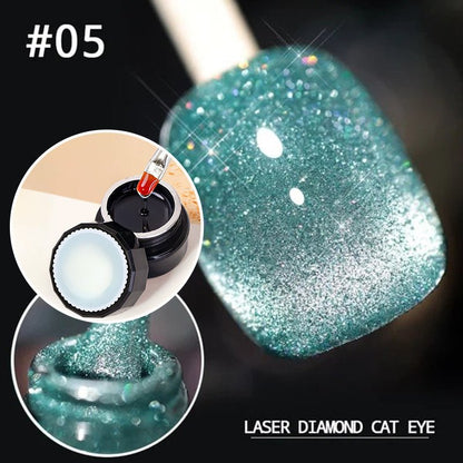 Luxe Cat Eye Nail Polish | Non-Toxic, Natural Resin, Sparkling Effect - Hartwella