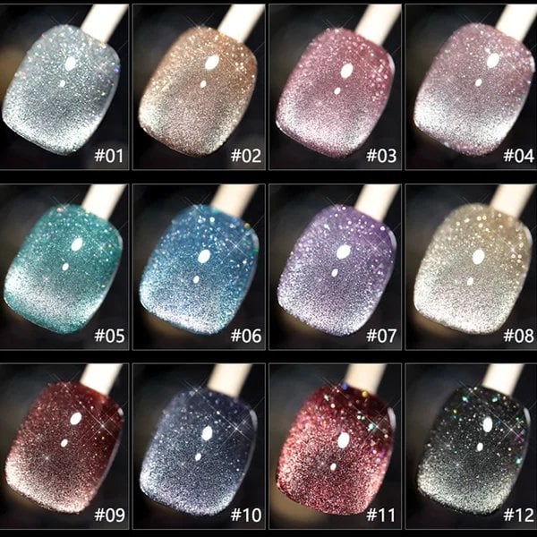 Luxe Cat Eye Nail Polish | Non-Toxic, Natural Resin, Sparkling Effect - Hartwella
