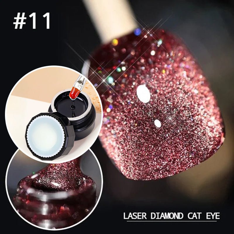 Luxe Cat Eye Nail Polish | Non-Toxic, Natural Resin, Sparkling Effect - Hartwella