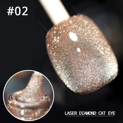 Luxe Cat Eye Nail Polish | Non-Toxic, Natural Resin, Sparkling Effect - Hartwella