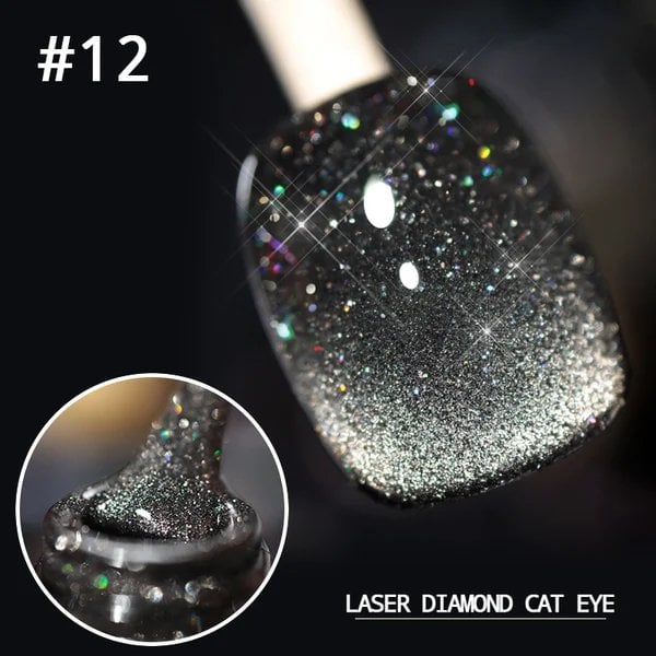 Luxe Cat Eye Nail Polish | Non-Toxic, Natural Resin, Sparkling Effect - Hartwella