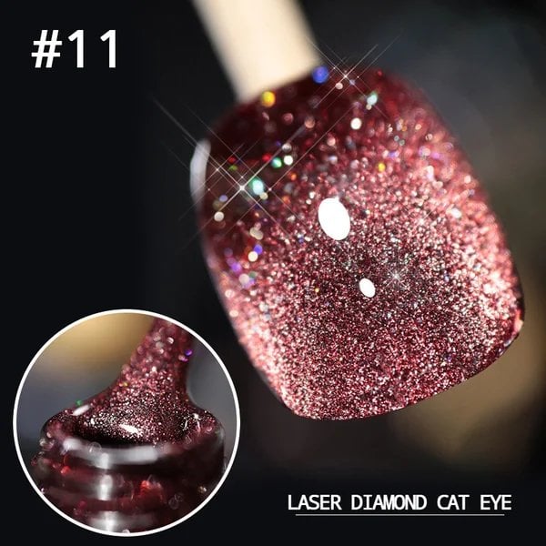 Luxe Cat Eye Nail Polish | Non-Toxic, Natural Resin, Sparkling Effect - Hartwella