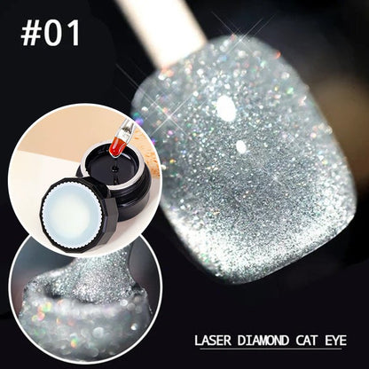 Luxe Cat Eye Nail Polish | Non-Toxic, Natural Resin, Sparkling Effect - Hartwella