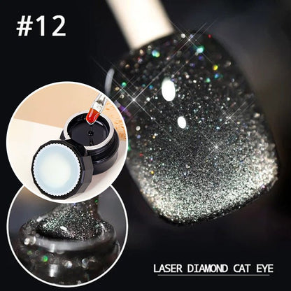 Luxe Cat Eye Nail Polish | Non-Toxic, Natural Resin, Sparkling Effect - Hartwella