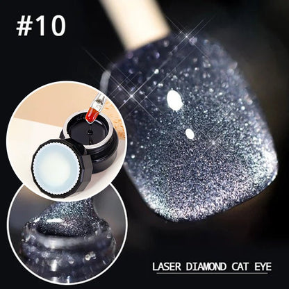 Luxe Cat Eye Nail Polish | Non-Toxic, Natural Resin, Sparkling Effect - Hartwella