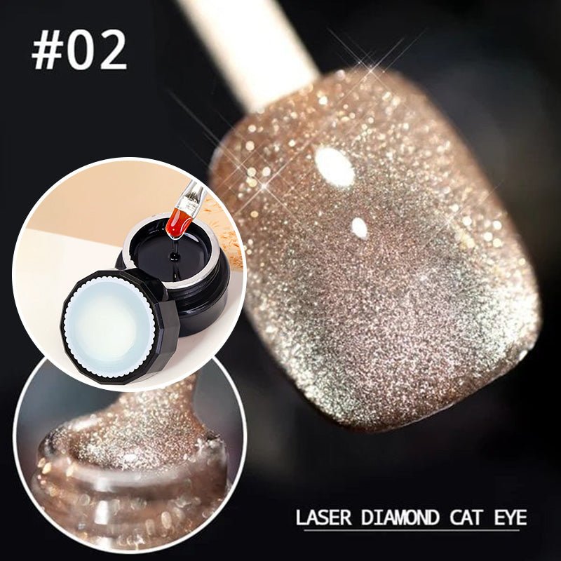 Luxe Cat Eye Nail Polish | Non-Toxic, Natural Resin, Sparkling Effect - Hartwella