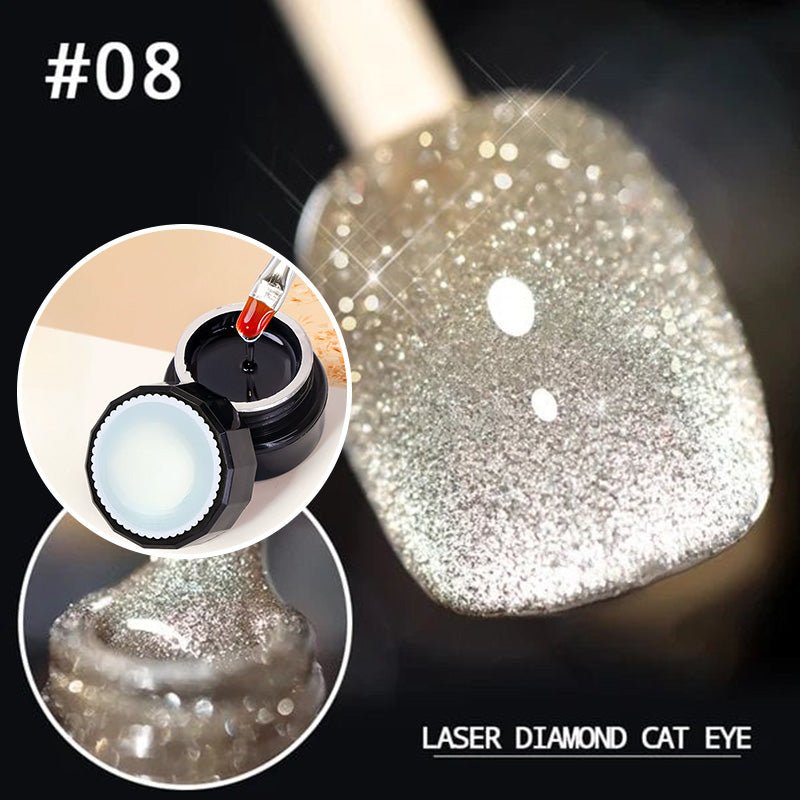 Luxe Cat Eye Nail Polish | Non-Toxic, Natural Resin, Sparkling Effect - Hartwella