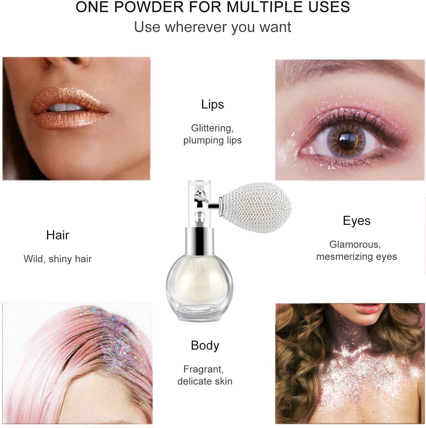 Luxe Highlighter Spray | Lightweight, Multi - Use Glitter - Hartwella