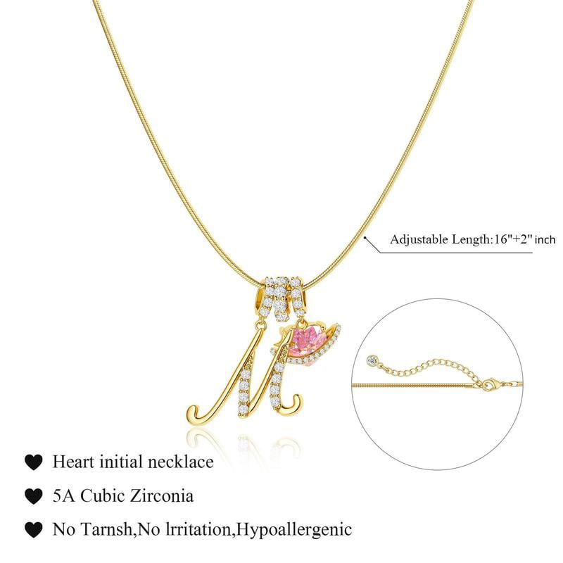 Luxe Initial Pendant Necklace | 3 - Layer Gold Design with Adjustable Length - Hartwella