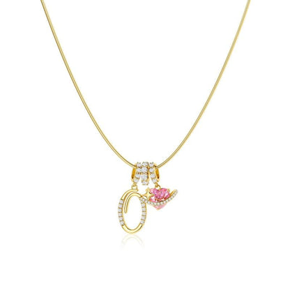 Luxe Initial Pendant Necklace | 3 - Layer Gold Design with Adjustable Length - Hartwella