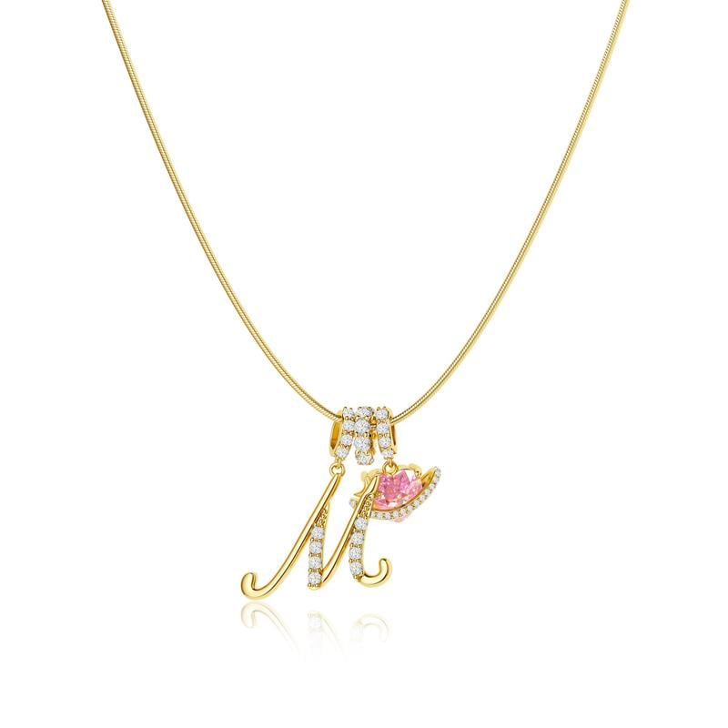 Luxe Initial Pendant Necklace | 3 - Layer Gold Design with Adjustable Length - Hartwella