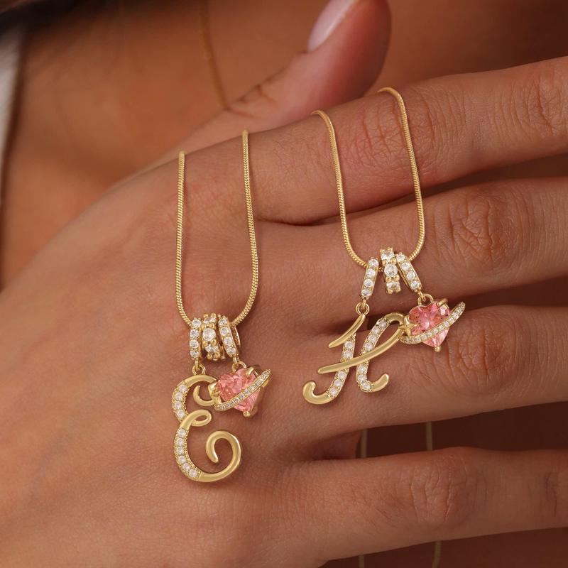 Luxe Initial Pendant Necklace | 3 - Layer Gold Design with Adjustable Length - Hartwella