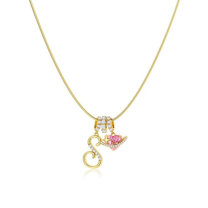 Luxe Initial Pendant Necklace | 3 - Layer Gold Design with Adjustable Length - Hartwella