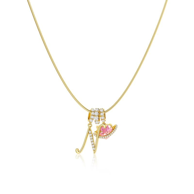 Luxe Initial Pendant Necklace | 3 - Layer Gold Design with Adjustable Length - Hartwella