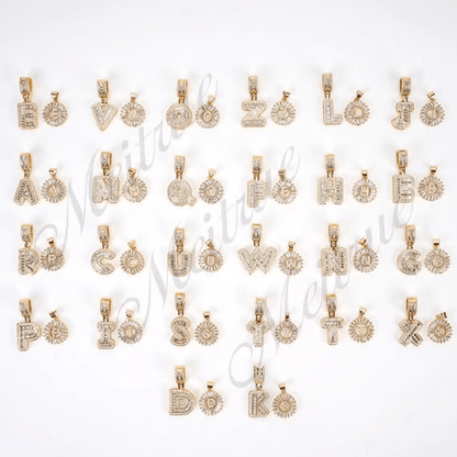 Luxe Initial Pendant Necklaces | Elegant Gold-Plated Design - Hartwella