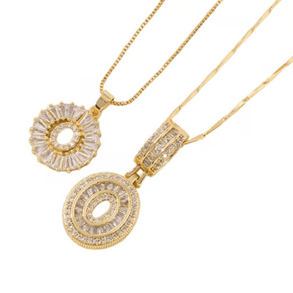Luxe Initial Pendant Necklaces | Elegant Gold-Plated Design - Hartwella