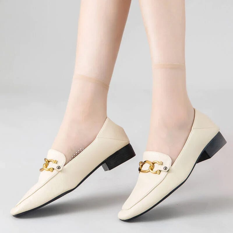 Luxe Invisible Socks | Slip - Resistant Crystal Silk - Hartwella