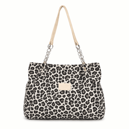 Luxe Leopard Tote | Spacious, Durable Design - Hartwella