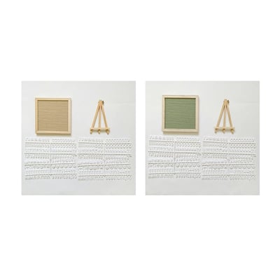 Luxe Letter Board | Premium Oak Wood with Felt Surface - Hartwella