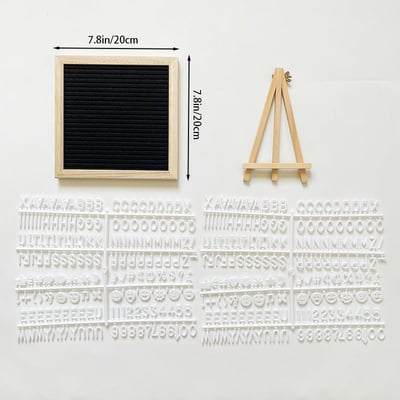 Luxe Letter Board | Premium Oak Wood with Felt Surface - Hartwella