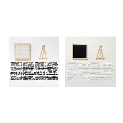 Luxe Letter Board | Premium Oak Wood with Felt Surface - Hartwella
