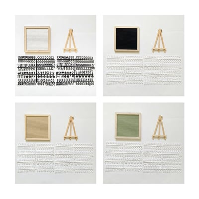 Luxe Letter Board | Premium Oak Wood with Felt Surface - Hartwella