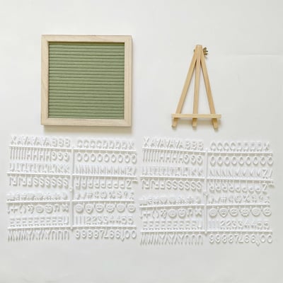Luxe Letter Board | Premium Oak Wood with Felt Surface - Hartwella
