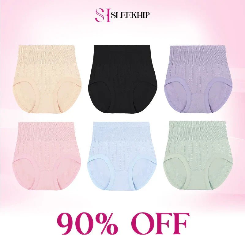 Luxe Tummy - Control Panties | Cotton, Plus Size, Leakproof - Hartwella