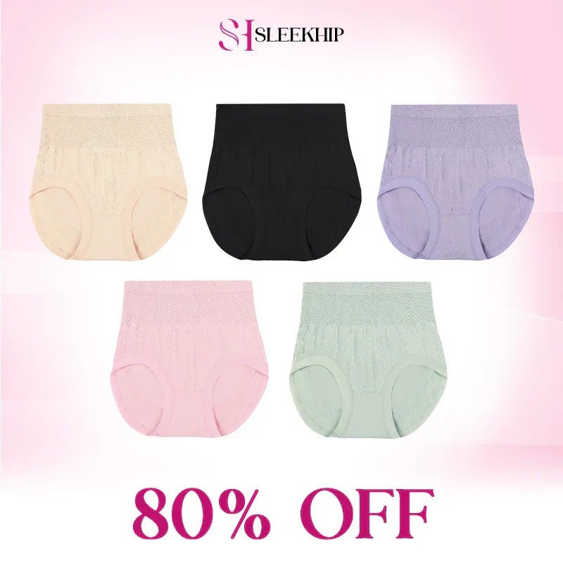 Luxe Tummy - Control Panties | Cotton, Plus Size, Leakproof - Hartwella