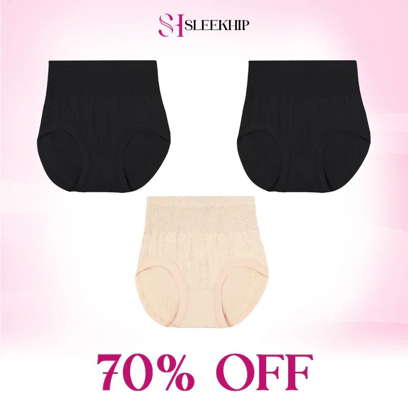 Luxe Tummy - Control Panties | Cotton, Plus Size, Leakproof - Hartwella