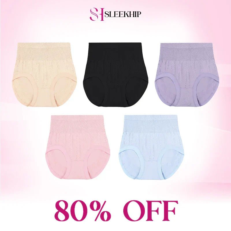 Luxe Tummy - Control Panties | Cotton, Plus Size, Leakproof - Hartwella