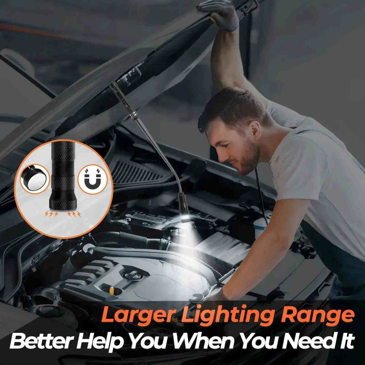 Lynx Magnetic Pickup Tool | Telescoping, LED Light, Flexible - Hartwella