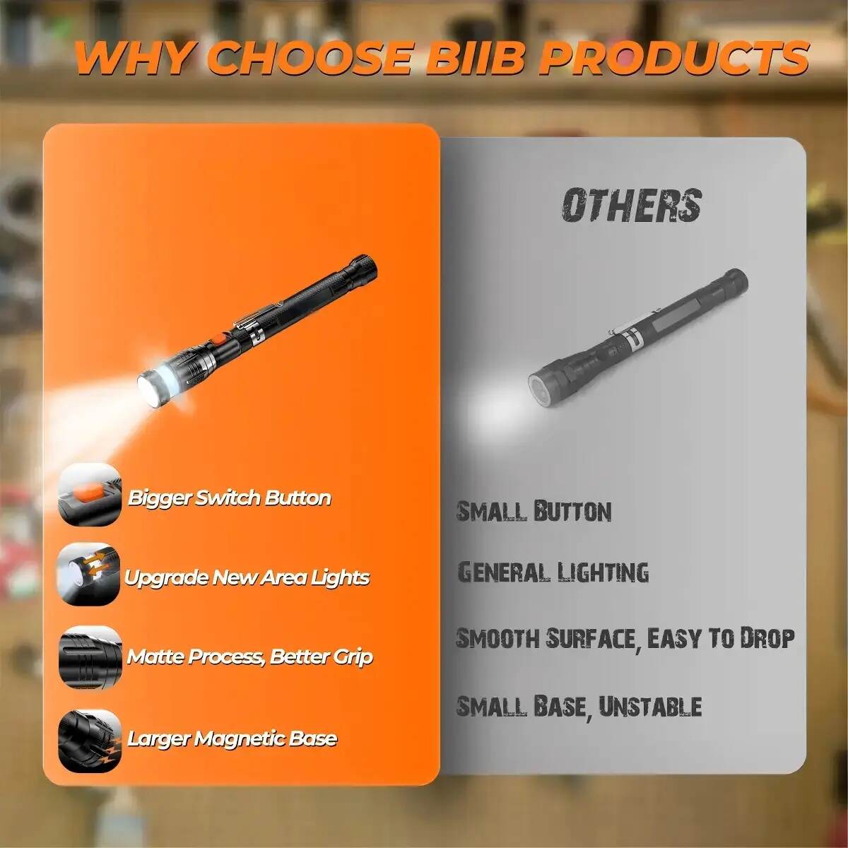 Lynx Magnetic Pickup Tool | Telescoping, LED Light, Flexible - Hartwella