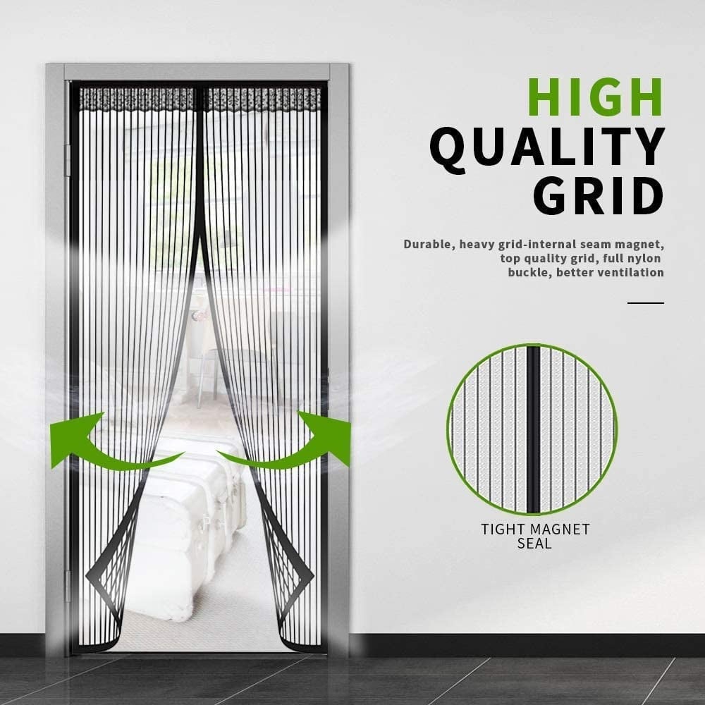 Magma Magnetic Screen Door | Hands - Free, Durable Mesh, Insect - Blocking - Hartwella