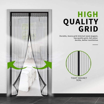 Magma Magnetic Screen Door | Hands - Free, Durable Mesh, Insect - Blocking - Hartwella