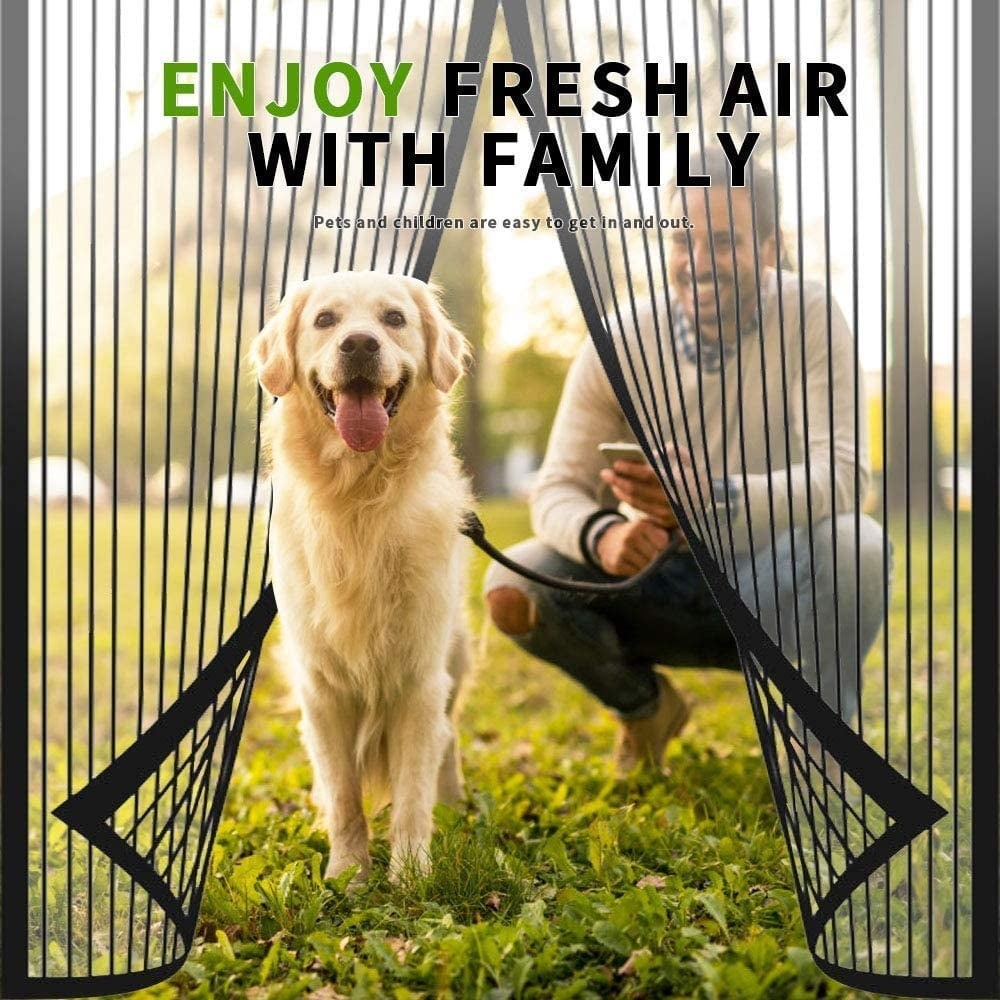 Magma Magnetic Screen Door | Hands - Free, Durable Mesh, Insect - Blocking - Hartwella