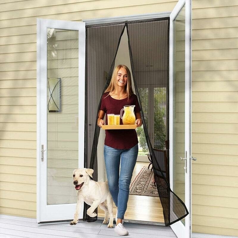 Magma Magnetic Screen Door | Hands - Free, Durable Mesh, Insect - Blocking - Hartwella