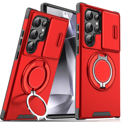 Magma Magnetic Stand Case | 360° Ring Grip, Slide Camera Cover - Hartwella