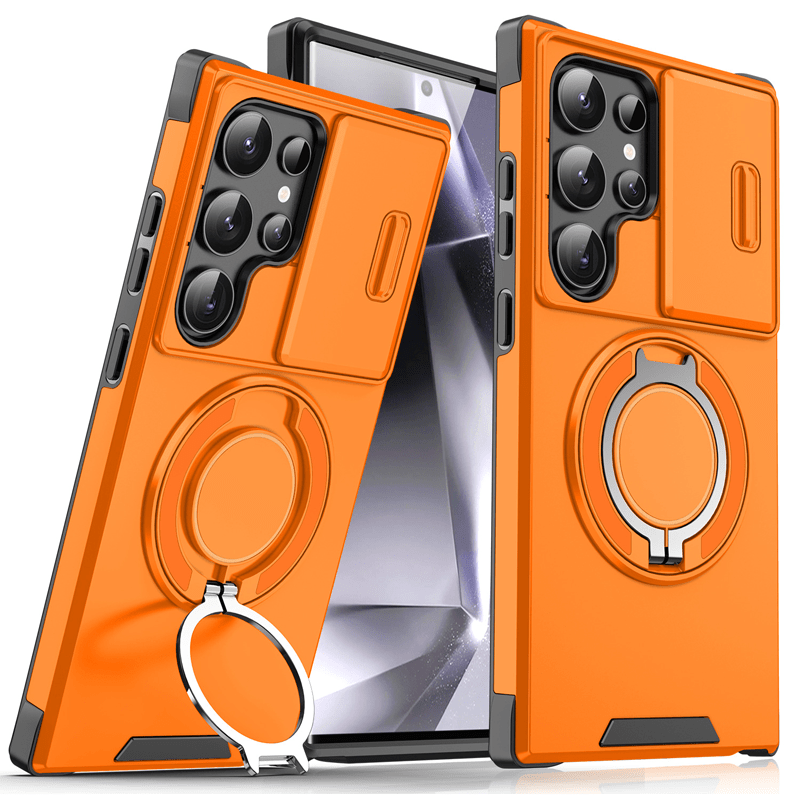 Magma Magnetic Stand Case | 360° Ring Grip, Slide Camera Cover - Hartwella