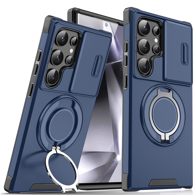 Magma Magnetic Stand Case | 360° Ring Grip, Slide Camera Cover - Hartwella