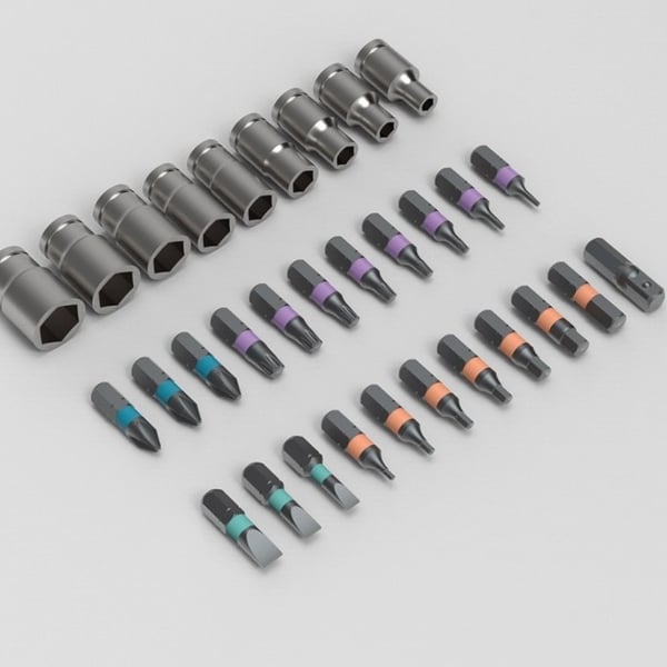 MagnaFix Screwdriver Set | 24 - in - 1 Ratcheting Tool - Hartwella