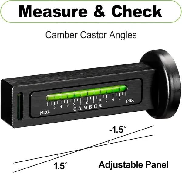 MagnaGauge Alignment Tool | Adjustable Magnetic Camber Gauge - Hartwella