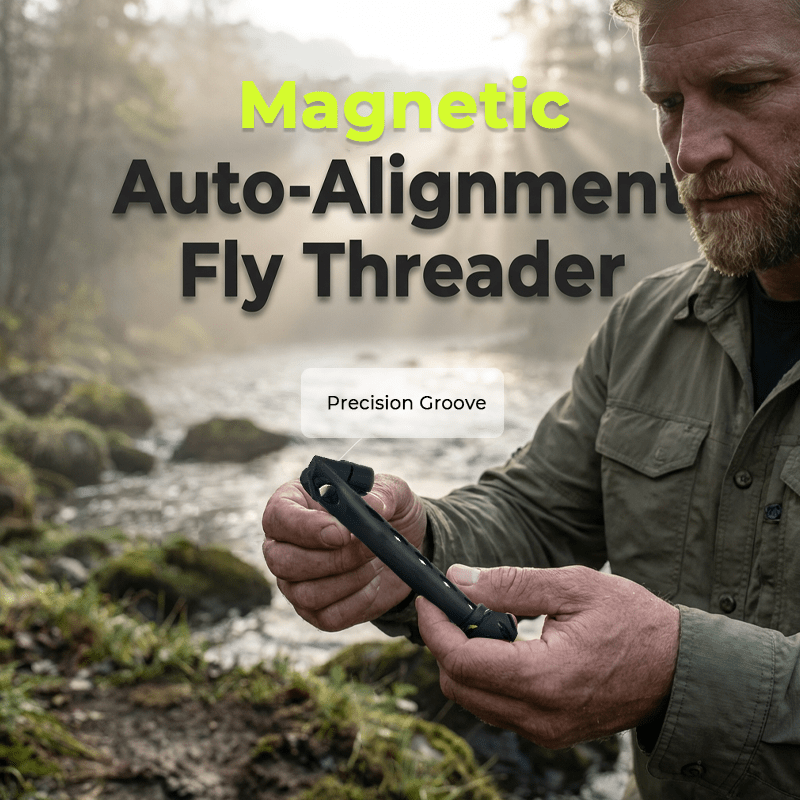 Manta Fly Threader | Magnetic Precision Tool, Durable Plastic - Hartwella