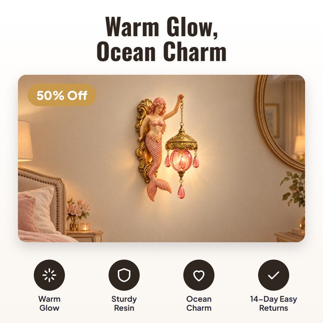 Mareva™ Mermaid Wall Lamp - Hartwella