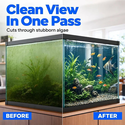 Maro Magnetic Aquarium Cleaner | Dual-Sided Glass Scrubber with Ergonomic Handle - Hartwella
