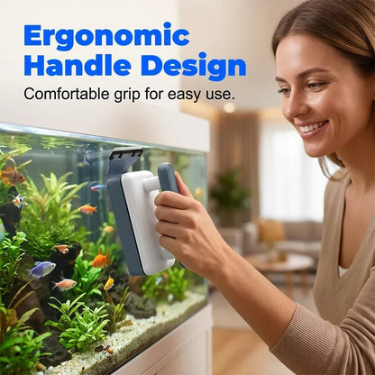 Maro Magnetic Aquarium Cleaner | Dual-Sided Glass Scrubber with Ergonomic Handle - Hartwella
