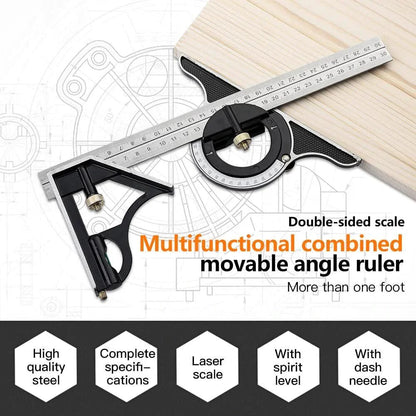 Maverick Angle Ruler Set | Stainless Steel, Precision Measurement Tools - Hartwella